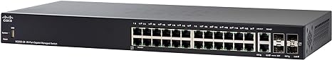 Cisco SG350-28-K9 28-Port 10/100/1000 Gigabit Managed Switch