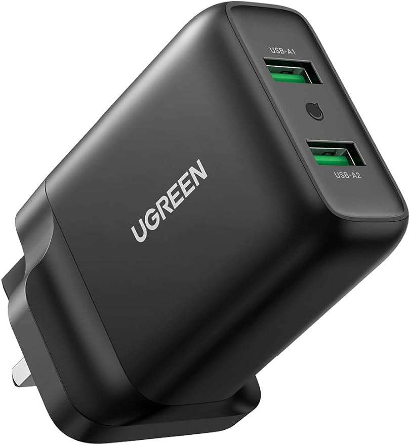 UGreen CD161-70164 Quick Charge 36W Dual Wall Charger - Black