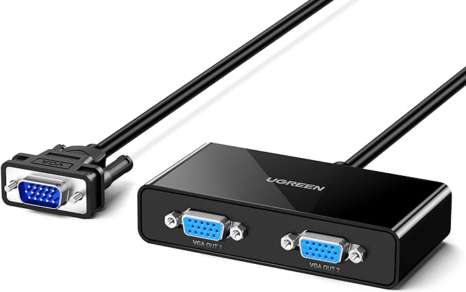 Ugreen 20918 1M 250Mhz 1x2 Full Hd VGA Splitter 20918 10020918